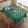 thumbnail image 2 of Green Skull Bat Pattern Rectangle Tablecloth 60"x84",Waterproof Polyester Rectangle Table Cloth, Wipeable Spillproof Polyester Tablecloth for Dining, Camping, Indoor and Outdoor, 2 of 5