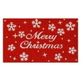 thumbnail image 1 of Christmas Star Outdoor Doormat Snowflake Christmas Text Carpet, 1 of 7