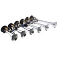 thumbnail image 3 of Vixen Horns Loud 6 Trumpet Musical Air Horn with 10 Tunes Chrome Plated 12V VXH6810C, 3 of 7
