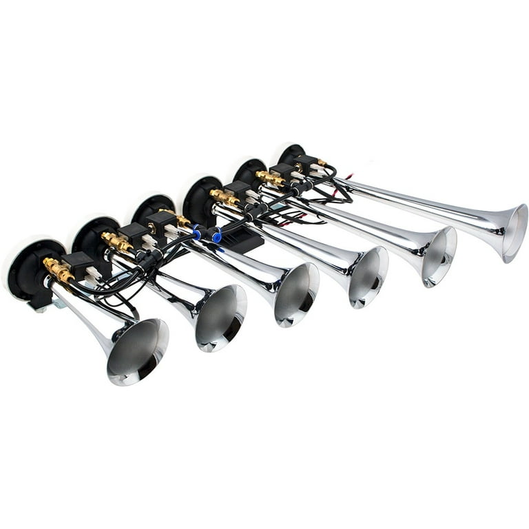 Vixen Horns LOUD 6/Six Trumpet Musical Air Horn with 10 Tunes