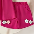 thumbnail image 5 of Cute Clothes For Teen Girls Toddler Baby Girl Clothes Knit Floral Fly Sleeve Tops Shorts Cute Summer Spring Outfits Clothing Set, 5 of 5