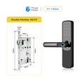 thumbnail image 2 of Door Lock, TTlock App Smart Fingerprint Door Lock Smart Digital APP Keypad Code Keyless Electronic Door Lock ,Easy to Install, 2 of 5