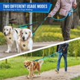 thumbnail image 3 of Double Leash for Two Dogs - No Tangle Dog Leash 360° Swivel Reflective Double Dog Leashes with Two Padded Handles, Shock Absorbing Walking Training for Small Medium Dogs (blue, 8-35 lbs), 3 of 5
