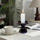thumbnail image 5 of Elegante Candelabro de Cerámica para Decoración Del Hogar | Portavelas para Aromaterapia | Negro | Cerámica Fina | 9 X 9 X 8,5 Cm | 1 Unidad, 5 of 6