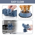 thumbnail image 5 of Slow Feeder Insert for Dog Bowl with Upgraded Large Suction Cups, Anti Slip Cuttable Anti-Chocking Snow Slow Feeding Healthy Eating Fits Small Medium Metal Dog Bowls Adjustable Length 4.7-7 in, 5 of 7
