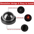 thumbnail image 1 of Paquete de 4 cámaras domo de seguridad ficticias con luces LED intermitentes negras ZefeiWu 1327534223200, 1 of 1