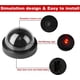 thumbnail image 2 of Conjunto de 6 cámaras domo de seguridad virtuales con luces LED intermitentes (negras), 2 of 5