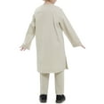 thumbnail image 3 of Muslim Sets for Boys 2 Piece Outfits 4-13 Years Teens Kids Casual Long Sleeve Gowns and Pants Lightweight Solid Breathable Going-Out Set, 3 of 7
