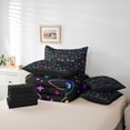 thumbnail image 6 of Homewish Black Cats Boy Girl Twin Bedding Sets 7-Piece,Gradient Starry Sky Bedding Comforter Set Microfiber,Kawaii Animal Breathable Sheet Sets,Super Cozy Room Decor,Reversible, 6 of 8