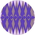 thumbnail image 1 of Ahgly Company Machine Washable Indoor Round Transitional Pastel Violet Purple Area Rugs, 7' Round, 1 of 7