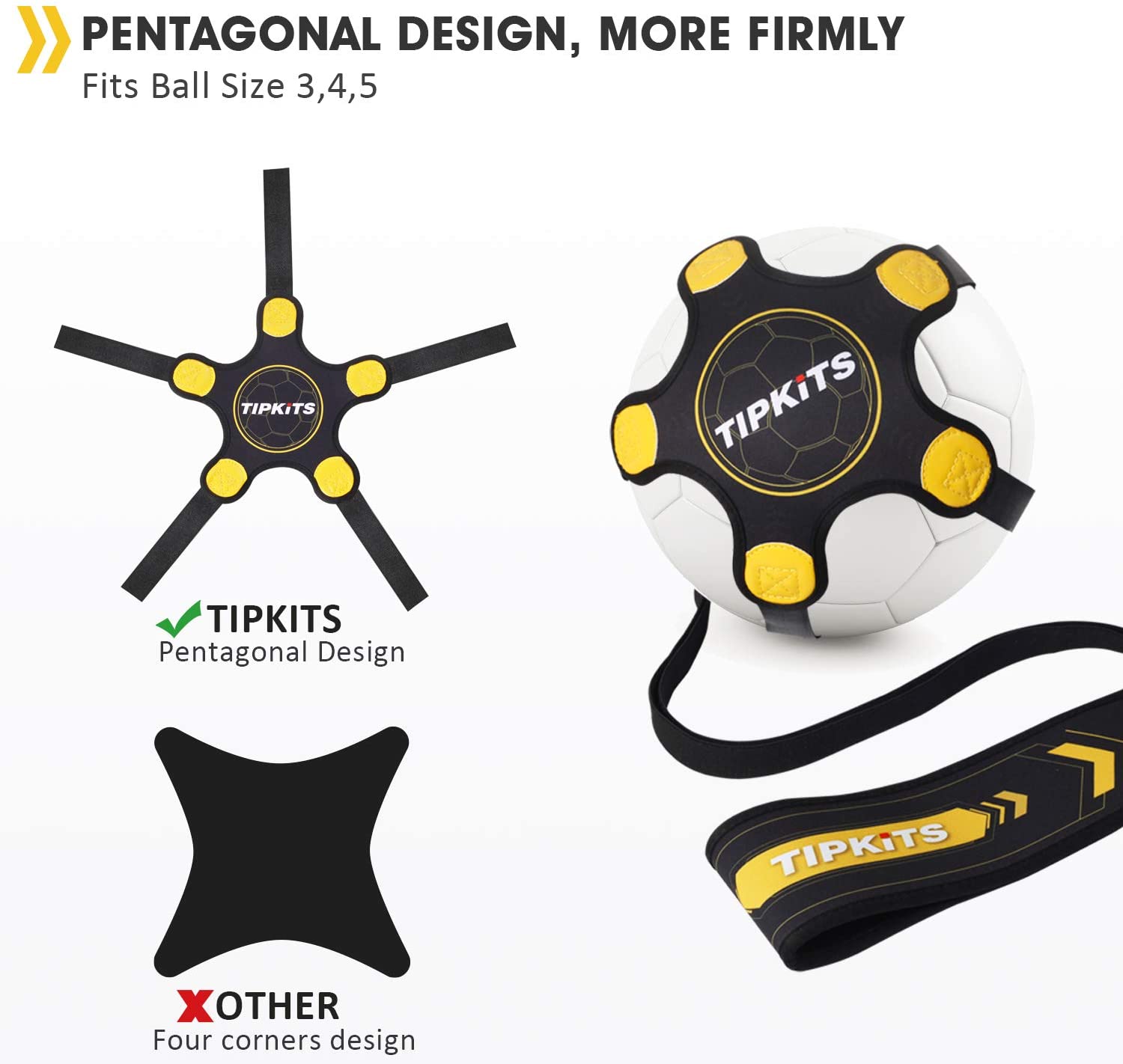 Trainer De Frappe Au Football - Ceinture Ajustable Pour Entraînement Solo - Enfants/ados