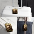 thumbnail image 6 of Hedgehog Luggage Tag, Travel Tags, Handbag Tag - Square PU Leather 2 Pack with Privacy Cover and Stainless Steel Ring - Suitable for Travel, Backpack, Handbag [Amazon Approved], 6 of 7