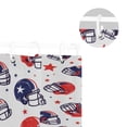 thumbnail image 5 of Yayeee Shower Curtain with Hooks 72"x72" Waterproof Fabric Bathroom Hanging Decor, Star Spangled Helmets, 5 of 5