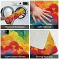 thumbnail image 2 of Vibrant Pattern Colorful Waves Dynamic Rugs Washable Cover Floor Rug Carpets Home Decorations for Bathroom Kitchen Bedroom Indoor 31.5x20 inch, 2 of 6