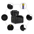 thumbnail image 4 of vidaXL Fauteuil Inclinable de Massage en Similicuir Noir, 4 of 5