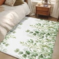 thumbnail image 4 of 3'x5' Area Rugs, Light Green Eucalyptus Leaves Indoor Outdoor Area Rug for Living Room Bedroom, Watercolor Spring Summer Botanical Bathroom Rugs Kitchen Floor Carpet Mats Home Decor Aesthetic, 4 of 8