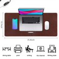 thumbnail image 5 of Long Mouse Pads for Desk,Brown Silver Football Pattern Desk Mats on Top Of Desks, Desk Mouse Pad Extra Large with 3mm Non-Slip Base and Stitched Edge for Gaming,Office,Work,Home 35.4"x15.7", 5 of 6