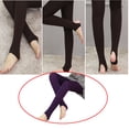 thumbnail image 4 of Qarigey Mallas térmicas para mujer, terciopelo elástico, grueso, suave, cómodo, ropa interior de invierno, calcetines, pantalones pitillo Prendas para la parte inferior del cuerpo Violeta, 4 of 6