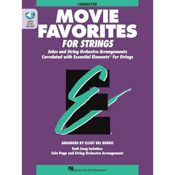 Pre-Owned Hal Leonard Movie Favorites Conductor Essential Elements Strings CD/Pkg