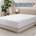 thumbnail image 2 of Sábana Ajustable de Franela Bare Home 100 % Algodón Doble Cepillado Tamaño Queen Color Blanco, 2 of 6