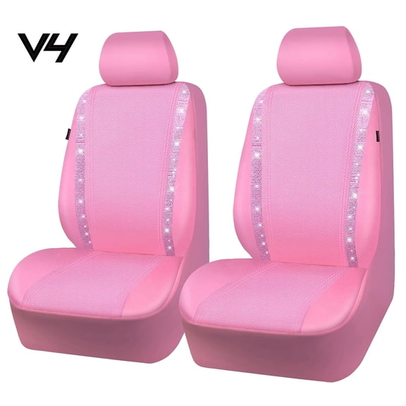 V4 Bling Faux Leather car seat covers