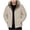 Khaki # Mens Jackets, variant on Goodtrade8 Mens Jackets with Hoods Fleece Hooded Waterproof Solid Color Windproof Long Sleeve Casual Warm Winter Mens Coats