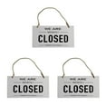 thumbnail image 2 of maskred Open Closed Sign Double Sided Hanging Shop Window Home Reversible Business White 12x23x0.6cm 3Set, 2 of 6