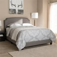 thumbnail image 2 of Bowery Hill Nailhead Upholstered Queen Bed in Light Grey, 2 of 8