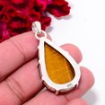thumbnail image 2 of Yellow Tiger Eye - South Africa Gemstone 925 Sterling Silver Pendant 1.83 P9931, Christmas Gift, 2 of 4