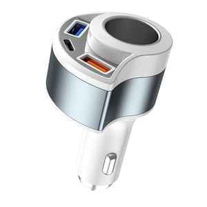 4 - dans - 1 Adaptateur chargeur de voiture avec charge rapide et protection multiple