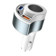 Dispenser Adapter 4 In 1 Port Car Charger Adapter USB Type C Fast Charger Socket Dispenser