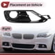 thumbnail image 3 of Cubiertas de inserción para luces antiniebla de parachoques delantero de Unique Bargains para BMW 3 Series 2012-2017 ABS No.51117300740 Negro, 3 of 7