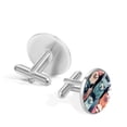 thumbnail image 3 of Alpaca Elegant Dress Shirt Cufflink Set - Stainless Steel for Formal Attire - for Business Meetings, 3 of 6