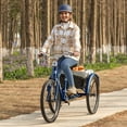 thumbnail image 2 of Viribus 7 Speed Unisex Adults Tricycle, Green, 24", 2 of 8
