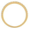 thumbnail image 5 of 0.57 ct Brilliant Round Cut Synthetic White Sapphire 14k Yellow Gold Stackable Band SZ 4.5, 5 of 5