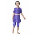 thumbnail image 3 of Huanglei Full Coverage Swimwear For Girls Long Sleeve Swim With Skirt Rash Guard Swim ,2-3 Years, 3 of 5