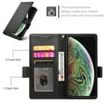 thumbnail image 5 of Allytechgroup for Apple iPhone X/ iPhone XS Case Wallet, Retro PU Leather Slim Fit Business Style Magnetic Closure Cards Slots RFID Blocking Phone Case for Women Men, Black, 5 of 6