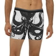thumbnail image 2 of Cauagu Abstract Ink Octopus Print Men's Boxer Briefs, Funny & Cute Underwear Elastic Waistband Briefs Ideal Gift for Men,1-Pack, 2 of 7