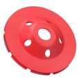 thumbnail image 3 of Bicaquu Double Segment Grinding Wheel Disc Ceramic Concrete Natural Stone Red 125x 22.23mm, 3 of 8