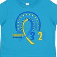 thumbnail image 4 of Inktastic 3-21 World Down Syndrome Day Blue and Yellow Rainbow Ribbon Boys or Girls Toddler T-Shirt, 4 of 5