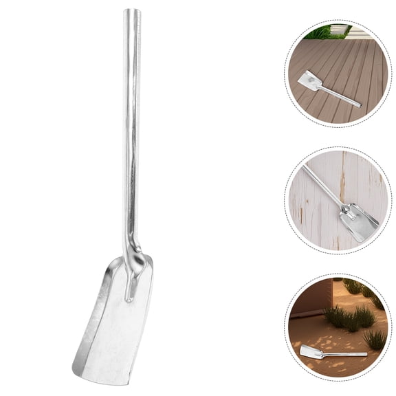 Milisten Heavy Duty Cast Iron Fireplace Ash Scoop and Coal Shovel for Stove Cleaning - 1 Set