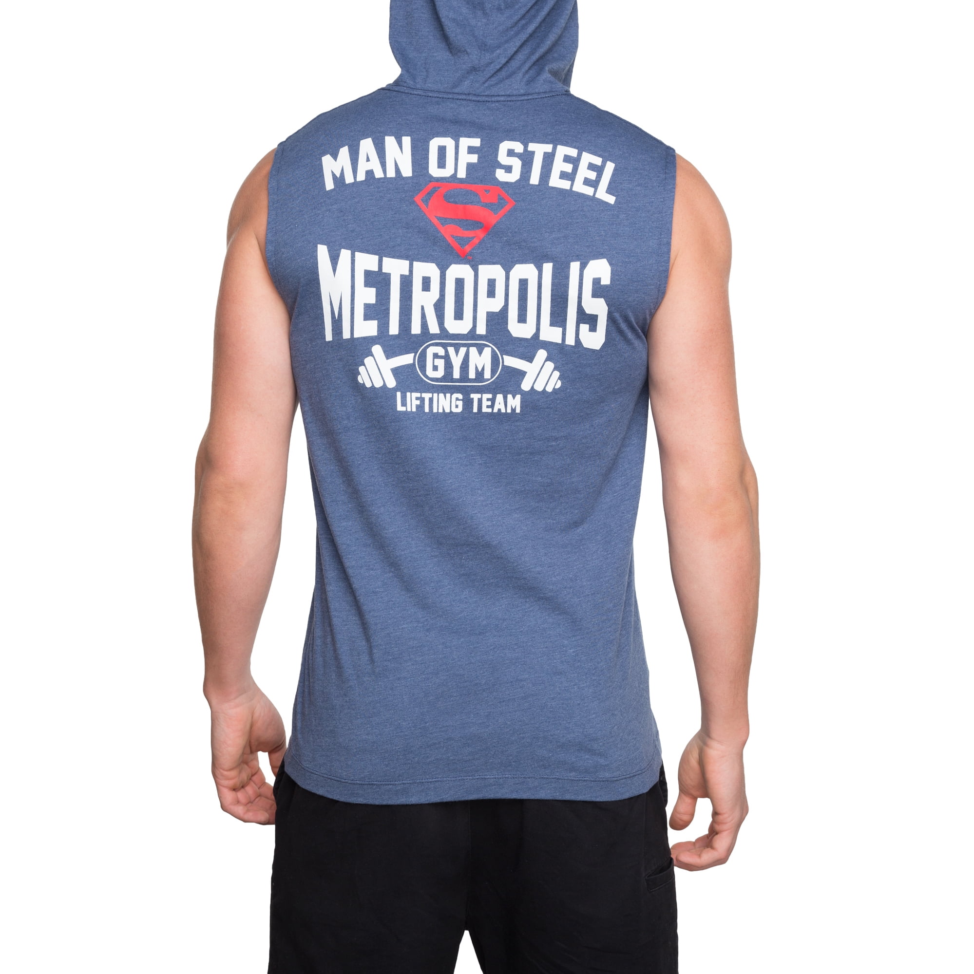 sleeveless superman hoodie