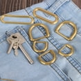 thumbnail image 5 of Uxcell 6Pcs Metal Rings Buckle for Bag Belt Strap, Oval Ring Inner Diameter 25mm, 5 of 6