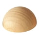thumbnail image 2 of Media bola de madera para manualidades, tapa de poste de pasamanos de escalera de medio círculo grande de madera maciza 12 centímetros, 2 of 9