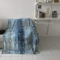 thumbnail image 4 of Yibo Abstract Contemporary Rustic Blanket Flannel Soft and Comfortable Anti-static Bed Sofa Blanket, 4 of 7