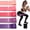 Pink, variant on Resistance Loop Bands Non-Slip Latex Exercise Bands for Glutes, Legs, Pilates & Yoga Workouts Set of 5 with Carry Bag