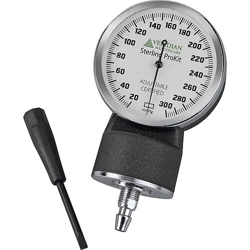 Sterling ProKit Gauge, Black Gauge, White Luminescent Gauge Face