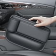 thumbnail image 4 of relayinert Leather Car Multifunction Seat Wear-Resistant Gaps Organizer Auto Console Console Storage Box Filler Cellphones with water cup, 4 of 6