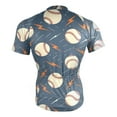 thumbnail image 4 of joogoo Baseballs with Lightning Pattern Men's Cycling Jerseys Mountain Bike Short Sleeve Tops XL, 4 of 7