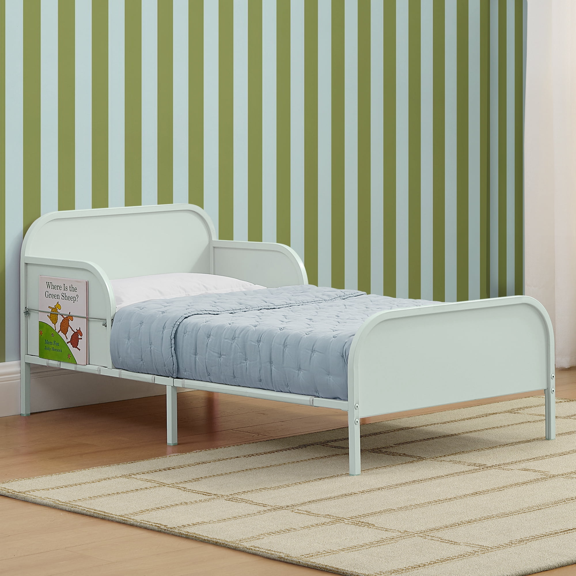 Delta Children Magic Magnet Toddler Bed with Customizable Magnets & Simmons BeautySleep Kids Radiant Diamond Extra Firm Crib And Toddler Mattress